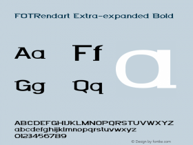 FOTRendart-ExtraexpandedBold Version 1.000图片样张