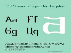 FOTScrunch-ExpandedRegular Version 1.000 Font Sample