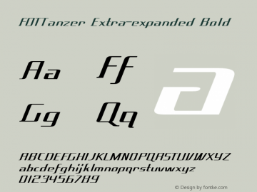 FOTTanzer-ExtraexpandedBold Version 1.000图片样张