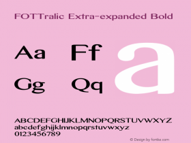 FOTTralic-ExtraexpandedBold Version 1.000图片样张