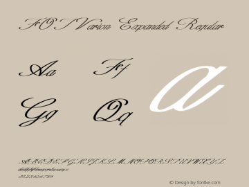 FOTVarion-ExpandedRegular Version 1.000 Font Sample