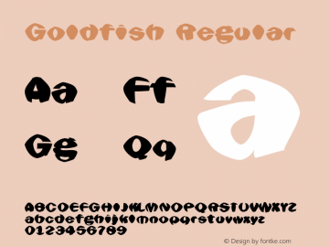 Goldfish Regular TBJ.1.0 Font Sample