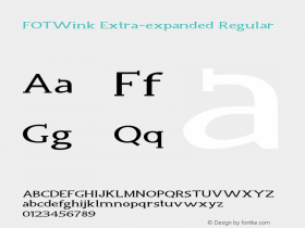 FOTWink-ExtraexpandedRegular Version 1.000图片样张