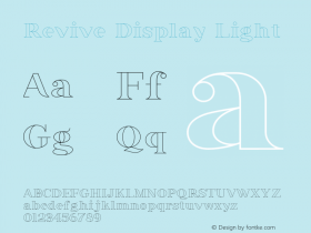 Revive Display Light Version 1.002;Fontself Maker 2.1.2图片样张