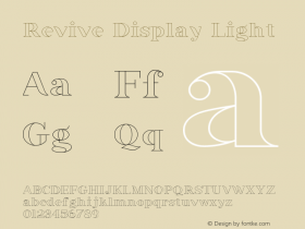 Revive Display Light Version 1.002;Fontself Maker 2.1.2图片样张