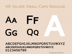 AR Silver Small Caps Version 1.10图片样张