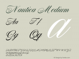 Nautica Medium Version 1.000;PS 001.000;hotconv 1.0.70;makeotf.lib2.5.58329 Font Sample