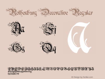 Rothenburg Decorative 1.60 Font Sample