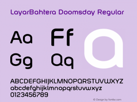 LayarBahtera Doomsday Version 0.00 April 15, 2010 Font Sample