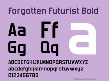 Forgotten Futurist Bold Version 4.200 2005图片样张