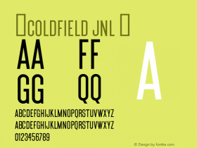 ☞Coldfield JNL Version 1.000   2008 initial release;com.myfonts.easy.jnlevine.coldfield.regular.wfkit2.version.37aq图片样张