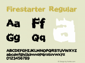 Firestarter 2 Font Sample