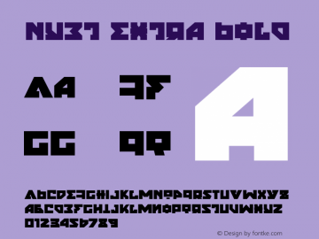 Nyet Extra Bold 1 Font Sample