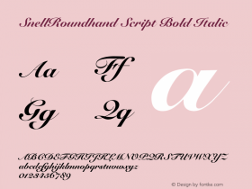 Snell Roundhand Black Script V.1.0图片样张