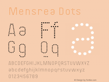 Mensrea-Dots Version 1.000图片样张