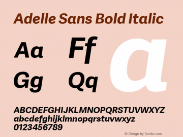 Adelle Sans Bold Italic Version 2.000图片样张