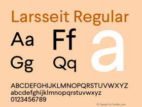 Larsseit Version 1.000;PS 001.001;hotconv 1.0.56;com.myfonts.typedynamic.larsseit.regular.wfkit2.468b Font Sample