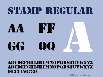Stamp Regular Unknown图片样张