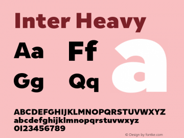 Inter-Heavy Version 1.0 | w-rip by RD Font Sample