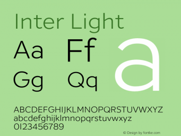 Inter-Light Version 1.0 | w-rip by RD图片样张