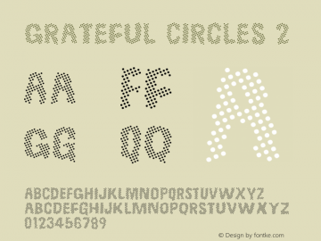 GratefulCircles2 Version 1.000 Font Sample