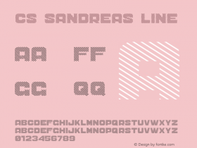 CS Sandreas Line Version 1.2 | wf-rip by RD Font Sample