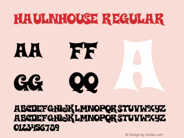 Haulnhouse Version 1.000 1996 initial release图片样张