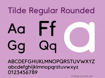 Tilde Regular Rounded Version 1.1 | wf-rip DC20161010图片样张