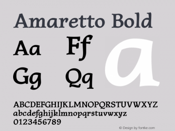 AmarettoBold 1.000图片样张