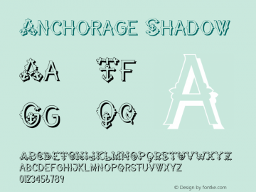 Anchorage Shadow Version 1.0 | wf-rip DC20170630 Font Sample