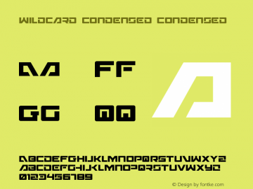 Wildcard Condensed 003.100图片样张