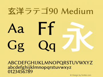 玄洋ラテゴ90 Medium 图片样张