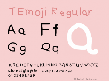TEmoji Version 1.00 April 22, 2018, initial release图片样张