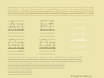 SF Handwriting Doted Version 1.0; January 21, 2018 | wf-rip DC20180125图片样张