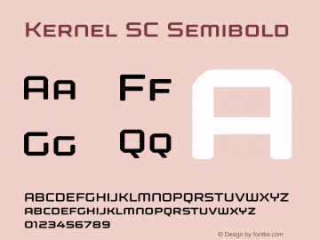 Kernel SC Semibold Version 1.000图片样张