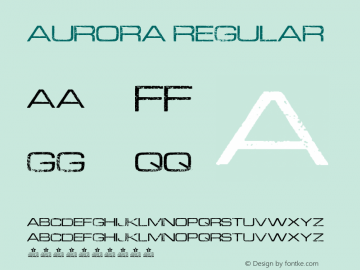 AURORA Version 1.000 Font Sample