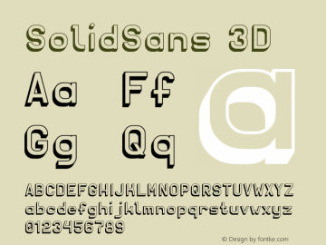 Solid Sans 3D Version 1图片样张