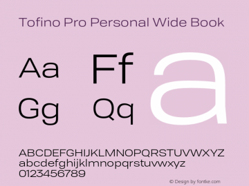 Tofino Pro Personal Wide Book Version 3.000;PS 003.000;hotconv 1.0.88;makeotf.lib2.5.64775图片样张