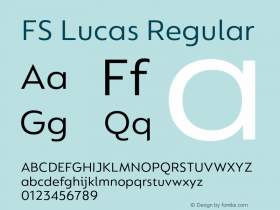 FS Lucas Regular Version 1.2 | wf-rip DC20160605 Font Sample