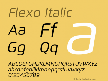 Flexo-It Version 1.07          UltraPrecision Font图片样张