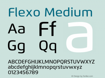 Flexo-Medium Version 1.07          UltraPrecision Font图片样张