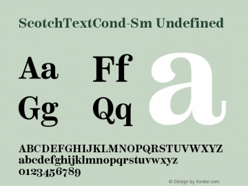 Scotch Text Condensed SemiBold Version 1.000;PS 001.000;hotconv 1.0.88;makeotf.lib2.5.64775;com.myfonts.easy.positype.scotch.text-condensed-semi-bold.wfkit2.version.55jB Font Sample