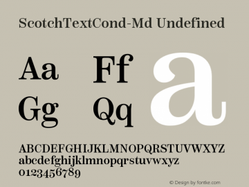 Scotch Text Condensed Medium Version 1.000;PS 001.000;hotconv 1.0.88;makeotf.lib2.5.64775;com.myfonts.easy.positype.scotch.text-condensed-medium.wfkit2.version.55jy Font Sample