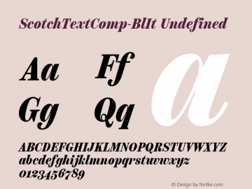 Scotch Text Compressed Black Italic Version 1.000;PS 001.000;hotconv 1.0.88;makeotf.lib2.5.64775;com.myfonts.easy.positype.scotch.text-compressed-black-italic.wfkit2.version.55k1图片样张