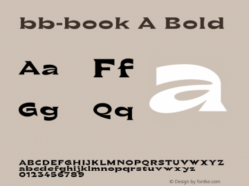 bb-bookA-bold Version 1.0 | wf-rip DC20170310图片样张