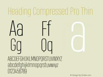 HeadingCompressedPro-Thin Version 1.001图片样张