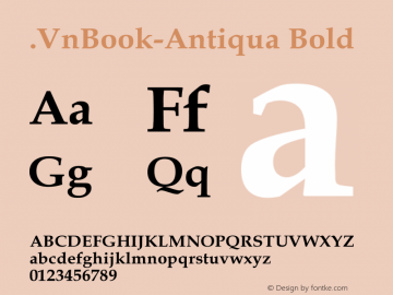 .VnBook-Antiqua Bold 1.0 Wed Feb 09 12:40:41 1994图片样张