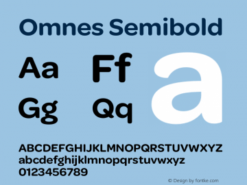 Omnes Semibold 图片样张