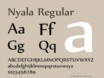 Nyala Font,Nyala-Regular Font|Nyala Version 5.04 Font-TTF Font ...