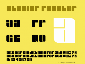 Glacier Regular Unknown图片样张